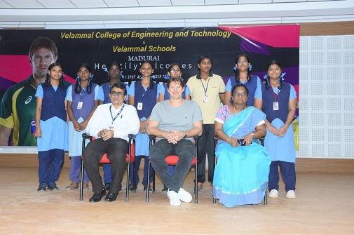 Australian Cricketer Shane Watson at the Velammal College of Engg & Tech., Madurai on 15th October 2019